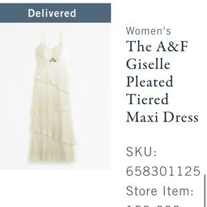 BRIDAL: Abercrombie & Fitch Pleated midi dress